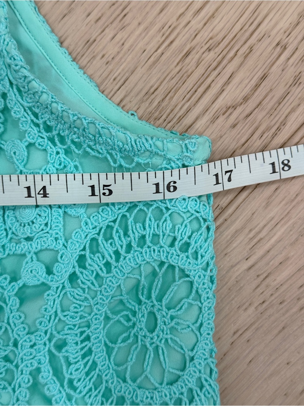 Sail to Sable Mint Eyelet Cowl Neck Top - Picture 5 of 9